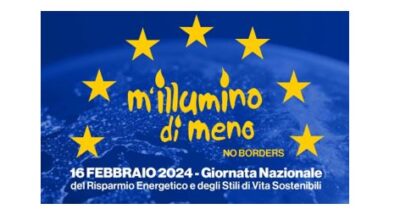 16 Febbraio “M’illumino di meno” Noi Aderiamo!